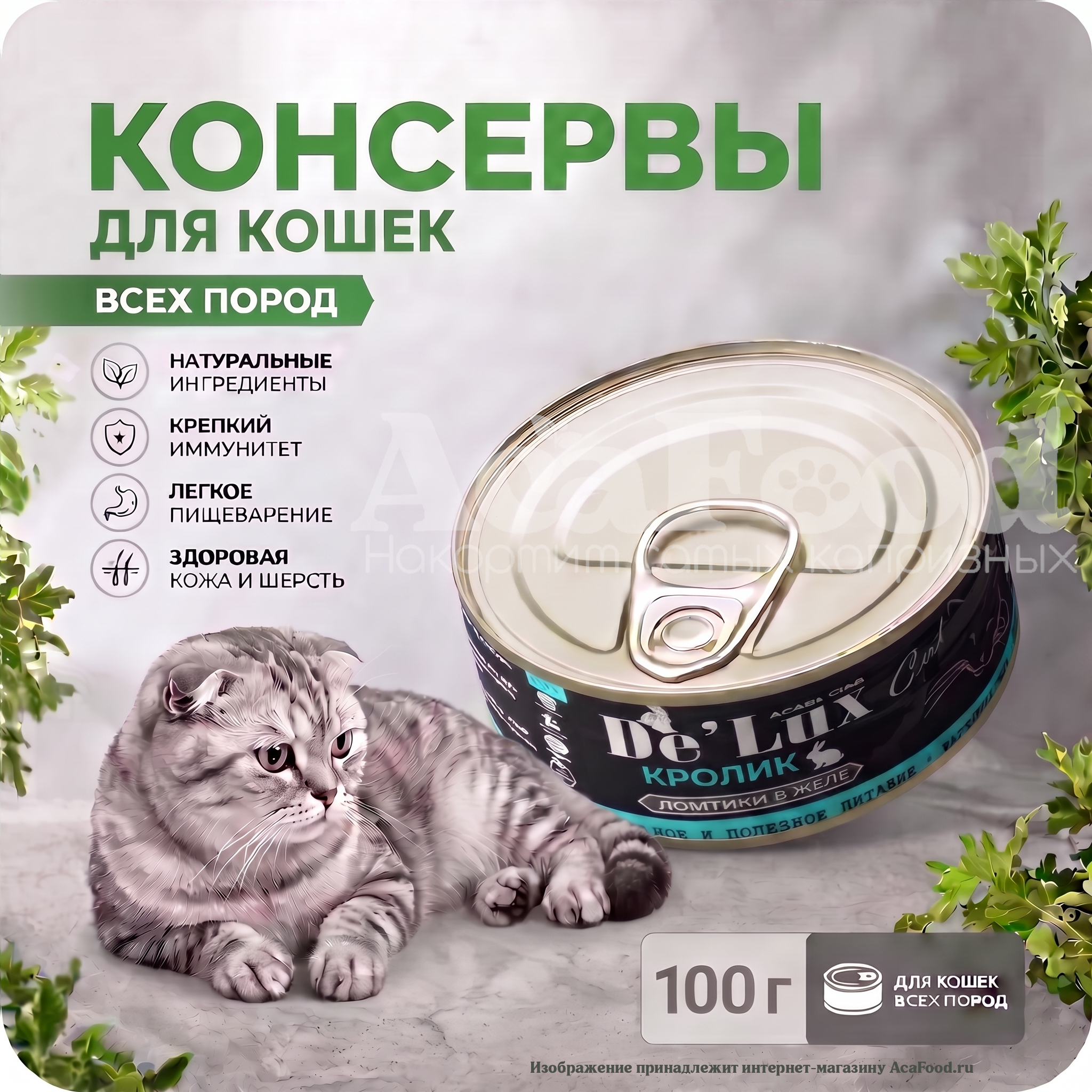 КРОЛИК (Rabbit) ломтики в желе, 100гр
